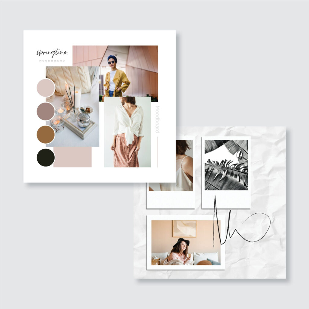 Moodboard design package (10 layouts) – MD Creative Agency Inc.